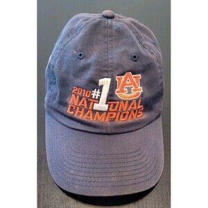 Auburn Tigers 2010 National Champions NIKE Hat Cap Blue Aged Heritage86